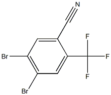 4,5-Dibromo-2-(trifluoromethyl)benzonitrile Struktur