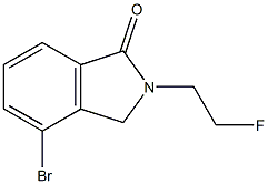 4-Bromo-2-(2-fluoroethyl)isoindolin-1-one Struktur