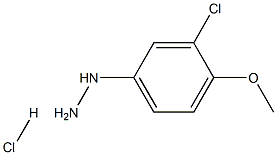 1-(3-Chloro-4-methoxyphenyl)hydrazineHCl Struktur