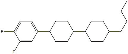 4-Butyl-4'-(3,4-difluorophenyl)bi(cyclohexane),,结构式