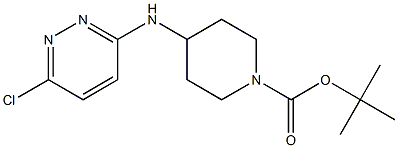 1-BOC-4-[(6-氯哒嗪-3-基)氨基]哌啶 结构式