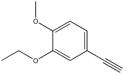 3-Ethoxy-4-methoxyphenylacetylene 化学構造式