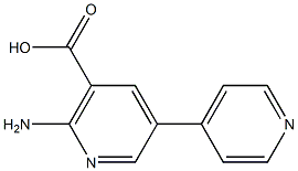2-Amino-5-(pyridin-4-yl)nicotinic acid Structure