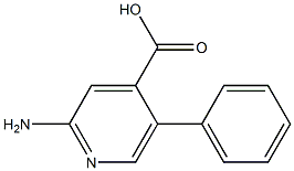 2-Amino-5-phenyl-4-pyridinecarboxylic acid Structure