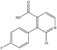 2-Chloro-3-(4-fluorophenyl)isonicotinic acid Struktur