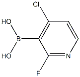 4-Chloro-2-fluoropyridine-3-boronic acid Struktur