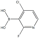 4-Chloro-2-fluoropyridine-3-boronic acid 结构式