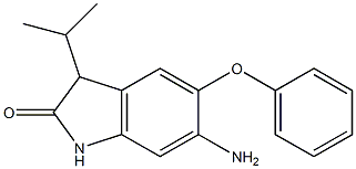 6-amino-3-isopropyl-5-phenoxyindolin-2-one,,结构式