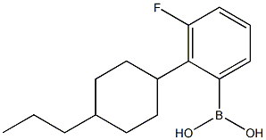 4-propylcyclohexyl-3-fluorobenzeneboronic acid Struktur