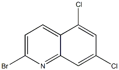 2-溴-5,7-二氯喹啉,1596745-50-4,结构式