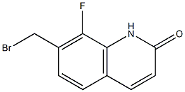 7-(bromomethyl)-8-fluoroquinolin-2(1H)-one Struktur