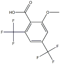 4,6-二三氟甲基-2-甲氧基苯甲酸,,结构式