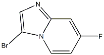 3-bromo-7-fluoroimidazo[1,2-a]pyridine Structure