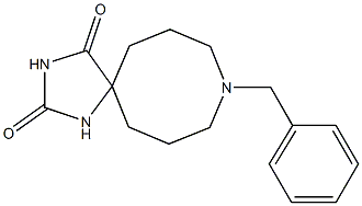 9-benzyl-1,3,9-triazaspiro[4.7]dodecane-2,4-dione 化学構造式