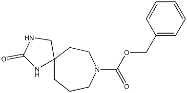 8-N-CBZ-1,3,8-三氮杂螺[4,6]十一烷-2-酮, , 结构式