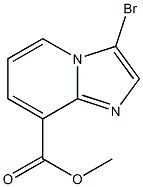 methyl 3-bromoimidazo[1,2-a]pyridine-8-carboxylate Struktur