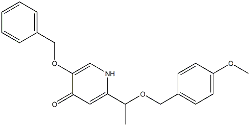 5-(benzyloxy)-2-(1-(4-methoxybenzyloxy)ethyl)pyridin-4(1H)-one Struktur