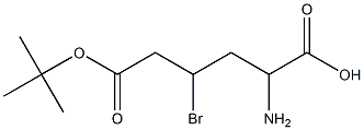 BOC-D-2-amino-4-bromopentanoic acid 化学構造式