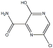 6-chloro-3-hydroxypyrazine-2-carboxamide Struktur