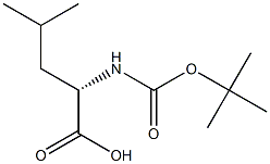 Tert-butoxycarbonyl leucine Struktur