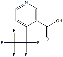 4-Pentafluoroethyl-nicotinic acid 化学構造式
