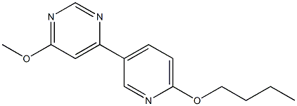 4-(6-butoxypyridin-3-yl)-6-methoxypyrimidine 化学構造式