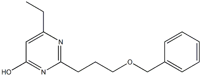 2-(3-(benzyloxy)propyl)-6-ethylpyrimidin-4-ol Struktur