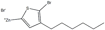 2-溴-3-己基-5-噻吩基溴化锌 结构式