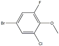 4-bromo-2-chloro-6-fluorophenyl methyl ether 化学構造式