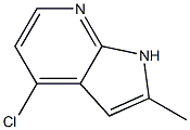 4-chloro-2-methyl-1H-pyrrolo[2,3-b]pyridine Structure