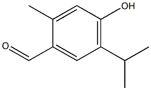 4-hydroxy-5-isopropyl-2-methylbenzaldehyde Struktur