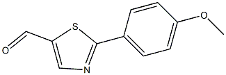 2-(4-methoxyphenyl)-1,3-thiazole-5-carbaldehyde,,结构式