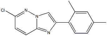 6-chloro-2-(2,4-dimethylphenyl)imidazo[1,2-b]pyridazine Struktur