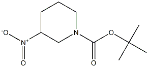 3-硝基哌啶-1-甲酸叔丁酯,,结构式
