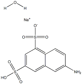 6-Amino-1,3-naphthalenedisulfonic Acid Monosodium Salt Hydrate 化学構造式