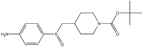 4-(4-Amino-benzenesulfinylmethyl)-piperidine-1-carboxylic acid tert-butyl ester Structure