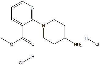 4-Amino-3,4,5,6-tetrahydro-2H-[1,2']bipyridinyl-3'-carboxylic acid methyl ester dihydrochloride,,结构式