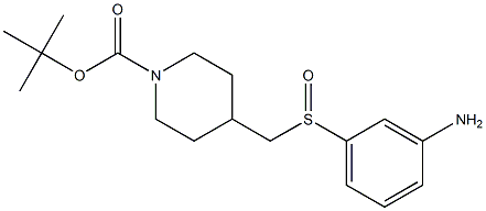 4-(3-Amino-benzenesulfinylmethyl)-piperidine-1-carboxylic acid tert-butyl ester|