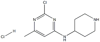 (2-Chloro-6-methyl-pyrimidin-4-yl)-piperidin-4-yl-amine hydrochloride