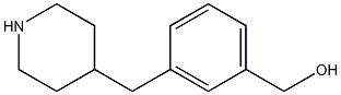 (3-Piperidin-4-ylmethyl-phenyl)-methanol Struktur