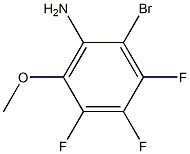2-bromo-3,4,5-trifluoro-6-methoxyaniline Struktur
