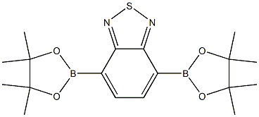4,7-bis(4,4,5,5-tetramethyl-1,3,2-dioxaborolan-2-yl)benzo[c][1,2,5]thiadiazole,,结构式