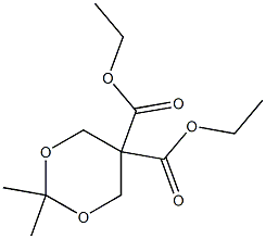 diethyl 2,2-dimethyl-1,3-dioxane-5,5-dicarboxylate,,结构式