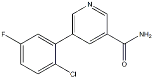 5-(2-chloro-5-fluorophenyl)pyridine-3-carboxamide Structure