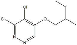 5-(2-methylbutoxy)-3,4-dichloropyridazine 化学構造式