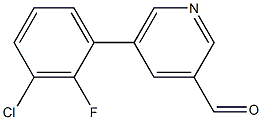 5-(3-chloro-2-fluorophenyl)pyridine-3-carbaldehyde Struktur