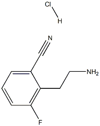 2-(2-氨基乙基)-3-氟苯甲腈盐酸盐, , 结构式