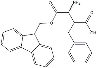 (R)-Fmoc-3-amino-2-benzyl-propionic acid,,结构式