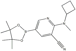 2-(cyclobutylmethylamino)-5-(4,4,5,5-tetramethyl-1,3,2-dioxaborolan-2-yl)pyridine-3-carbonitrile