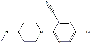 5-bromo-2-(4-(methylamino)piperidin-1-yl)pyridine-3-carbonitrile